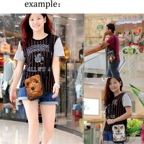 Custom Small Cross Body Purse Shoulder Messenger Bag for Women Kids Phone Handba - Picture 6 of 6